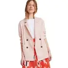 NWT ANTHRO AMADI KAYE LINEN COTTON BLAZER XS PINK