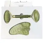 Natural Jade spiky (needleless) roller & Gua Sha tool For Facial Treatments