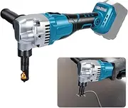 Metal Nibbler Compatible with Makita 18 V Battery, 360° Rotating Nibble Head, 3 Speeds Adjustable Nibble, Metal Scissors Sheet Nibbler for Cutting Stainless Steel, Aluminium
