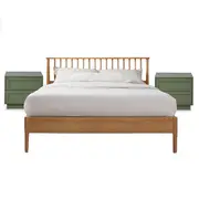 Napier Natural + Eros Green Three Piece Bedroom Set