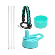Green 32oz 40oz Cup Universal Set Large Mouth Space Flask Sports Bottle Straw Cover Silicone Suitable For Hydro Flask Series Stainless Steel Cups