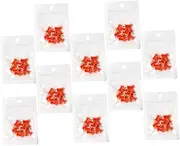 Ipetboom 100pcs Glue Bottle Needle Glue Bottle Replacement Plug Glue Bottle Blocking Needle Glue Bottles Pin Replacement Metal for Glue Bottles Plastic Replacement Head Eyelash Red