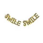 Sterling Silver Smile Hook Hypoallergenic Earrings