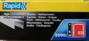 Rapid Galvanised Finewire 53/6mm Staples Refills For Stapler Gun Tacker 2500PK