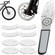 Brake Rotor Alignment Tool, Cycle Disc Brake Pads Adjusting Tool, Gap Regulator with 8 Pads Replacement Bike Accessories for Road, Racing & Mountain