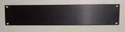 Brand New Rack Plate - 2RU - Black Textured Matte Finish