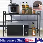 Kitchen Microwave Oven Rack Storage Shelf Stand Cabinet Organiser Adjustable OZ