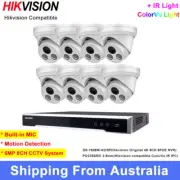 Hikvision 12MP 8CH 8POE CCTV Security System Kit ColorVu IR 5MP Audio IP Camera