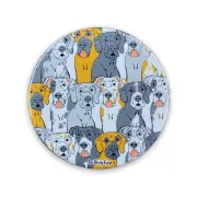 Retro Great Dane Dog Cartoon Art Magnet Psychedelic Pet Portrait Decor Gift