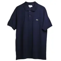 在飛比找Yahoo奇摩購物中心優惠-LACOSTE 品牌經典鱷魚LOGO 男POLO衫(深藍)