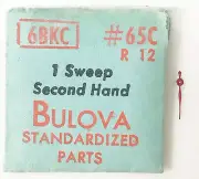 Bulova 6BKC R12 Vintage 1 Sweep Second Watch Hand #65C NOS Original Package