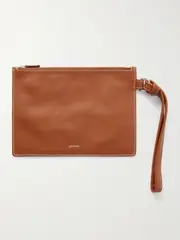 [LIÉ STUDIO] LIÉ STUDIO - Charlie Leather Clutch - Brown - One size One size Brown