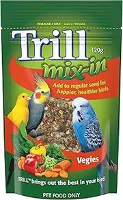 Trill Mix-in Vegie Blend with Bird Food for Extra Nutrition 120 g