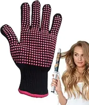Protective Styling Gloves - Heat Resistant Cooking Gloves, Heat Gloves for Hair Styling - Heat Resistant Gloves for Grilling, Multifunctional Fireproof Gloves, Non-Slip Oven Handsc
