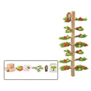 Wooden Tree Stacking Toy Balance Block Teaching Toy Preschool Kids Activity Toy