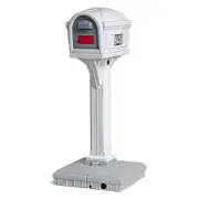 Simplay3 Post Mount Mailboxes Dig-Free Easy Up White Classic Mailbox Durable