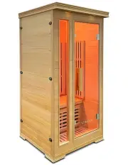 [ReGen8] Solo V2 Infrared Sauna 1 Person 1410W in Brown