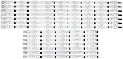 SCPCKZETZN LED Backlight Strip Fit for UE42F5000 UE42F5300 UE42F5500 BN96-25307A UE42f5020AK