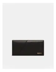 [Mimco] Drift Large Zip Wallet in Black Light Gold