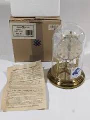 NIB Howard Miller Glass Dome Clock Model 613-170 - Made in West Germany