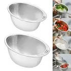 Drainage Basket Rice Sieve Net Colander Steamer Baskets Drainage Basket