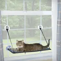 在飛比找松果購物優惠-【咪多樂】＜單層吊床＞K&H正美國貓咪吊床 吸盤式貓窩 寵物