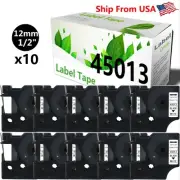 10 Pack 45013 Label Tape use for Dymo Label Maker PC2 PNP Wireless PnP 300 350