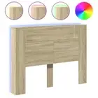 LED Lights Headboard Wooden Storage Shelf Bedhead Bed Head Double Size 140cm