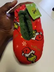 NWT Pair Of Grinch Slipper Socks - Child Size Medium LARGE G15