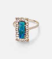 [Suzanne Kalan] Suzanne Kalan 18kt gold ring with opal and diamonds N gold
