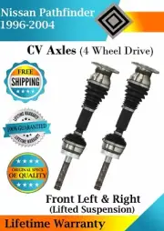New OE Front CV Axles For 1996-2004 Nissan Pathfinder 4WD W/Lift Lifetime Warra. (for: Nissan)