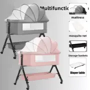 ✅4 in 1 Baby Bedside Bassinet Cot Crib Co Sleeper Bed Infant Portable Cradle✅