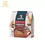 QUAKER Oats Cereal 3in1 Drink Chocolate 15 Sachets - Halal Certified Malaysia