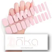 Semi Cured Gel Nail Strip - Gel Nail Sticker - Gel Nail Wrap - UV LED Lamp Curing Nail Polish Strip - 20 Strips - Baby Pink