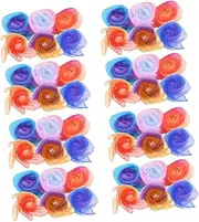 [OATIPHO] 4sets Play Scarves for Kids Chiffon Scarves Performance Wear Lightweight Sunscreen Windproof 12pcs*4 Random Color