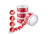Handy Hardware 4PK Fragile Tape Waterproof Flexible Multi Purpose 48mm x 100m
