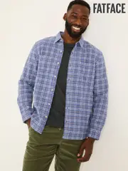 FatFace Purple Acton Long Sleeve Check Shirt (E81959) | $120