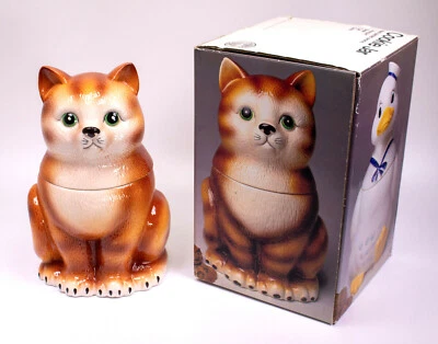 Vintage Kitten Cat Cookie Jar made in Japan The Market Place - Rare