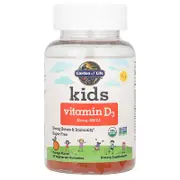Garden of Life, Kids, Vitamin D3, Orange, 20 mcg (800 IU), 60 Vegetarian Gummies