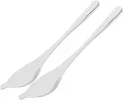 MAGICLULU 2pcs Culinary Saucier Spoon: Precision Decorating Utensils - Stainless Steel Tapered Spout Decorating Spoons for Sauces Desserts, and Chocolate Drizzling