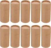Makeup Brush Container 20pcs Empty Kraft Paper Jar Tube Cardboard Boxes