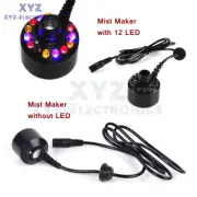 12 LED Ultrasonic Mist Maker Water Fogger Fountain Atomizer Air Humidifier 24V