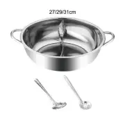 Hot Pot with Divider Mandarin Duck Pot Ramen Cooker for Travel