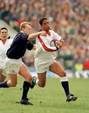 Jeremy Guscott in action for England during the Rugby Union In- Rugby Photo 3