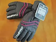 1 PAIR WOMENS CAMPRI BLACK COLOR SKI GLOVES size M RETAILS $25.99