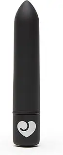 Lovehoney Magic Bullet Vibrator - 4 Inch 10 Function Multispeed Mini Vibrator for Women with Tapered Tip - Lipstick - Waterproof – Sex Toys for Couples - Black