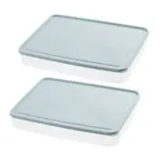 2 Pcs Reusable Cooker Storage Box Refrigerator Egg Organizer Travel