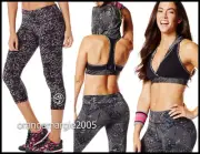 Zumba 2Pc.SET! Tribe Perfect Capri Leggings + Hoodness Hooded Bra Top-EliteZWear