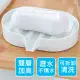 【原生良品】日系雙層加高可拆卸瀝水肥皂盒/菜瓜布海綿收納置物盒(白色)