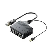 1 IN 4 OUT RJ45 Ethernet Cable LAN Network Internet Splitter Adapter 1:4 NEW